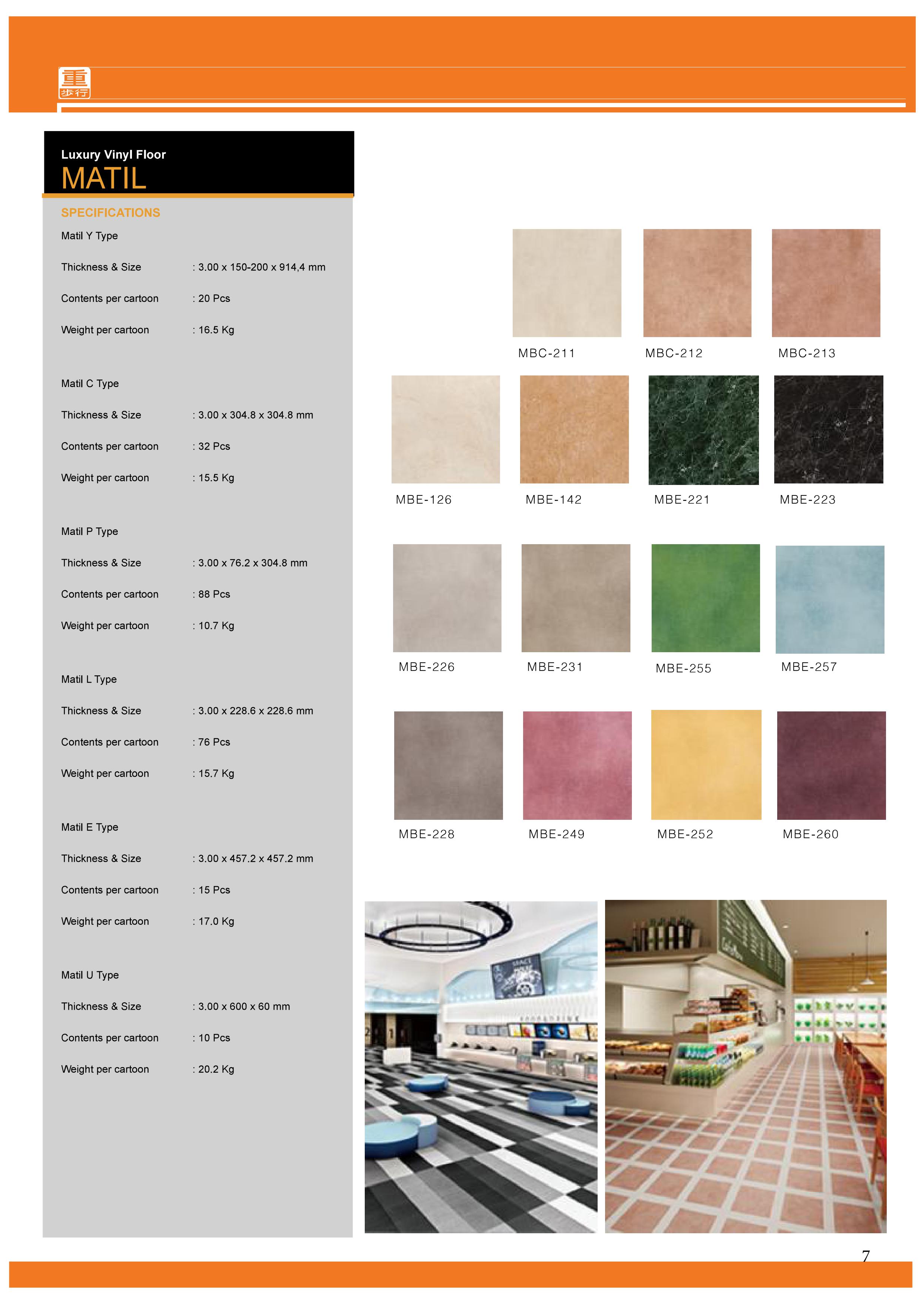 VINYL TAJIMA TILE MATIL