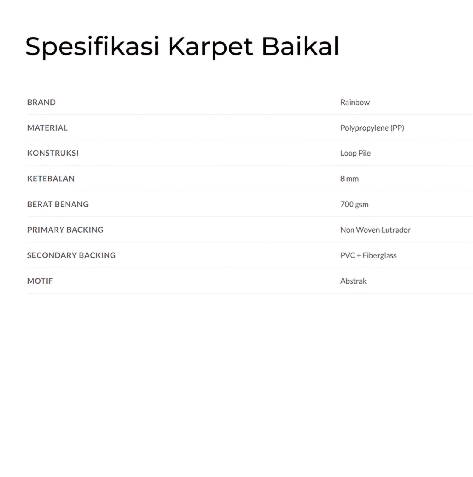 KARPET TILE BAIKAL