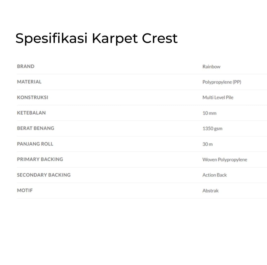 KARPET ROL CREST