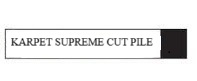 KARPET SUPREME CUT PILE
