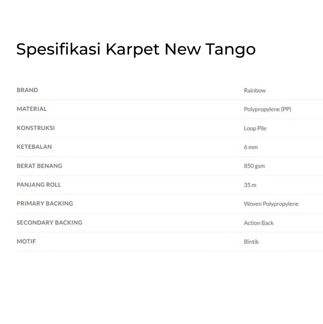 KARPET ROL NEW TANGO