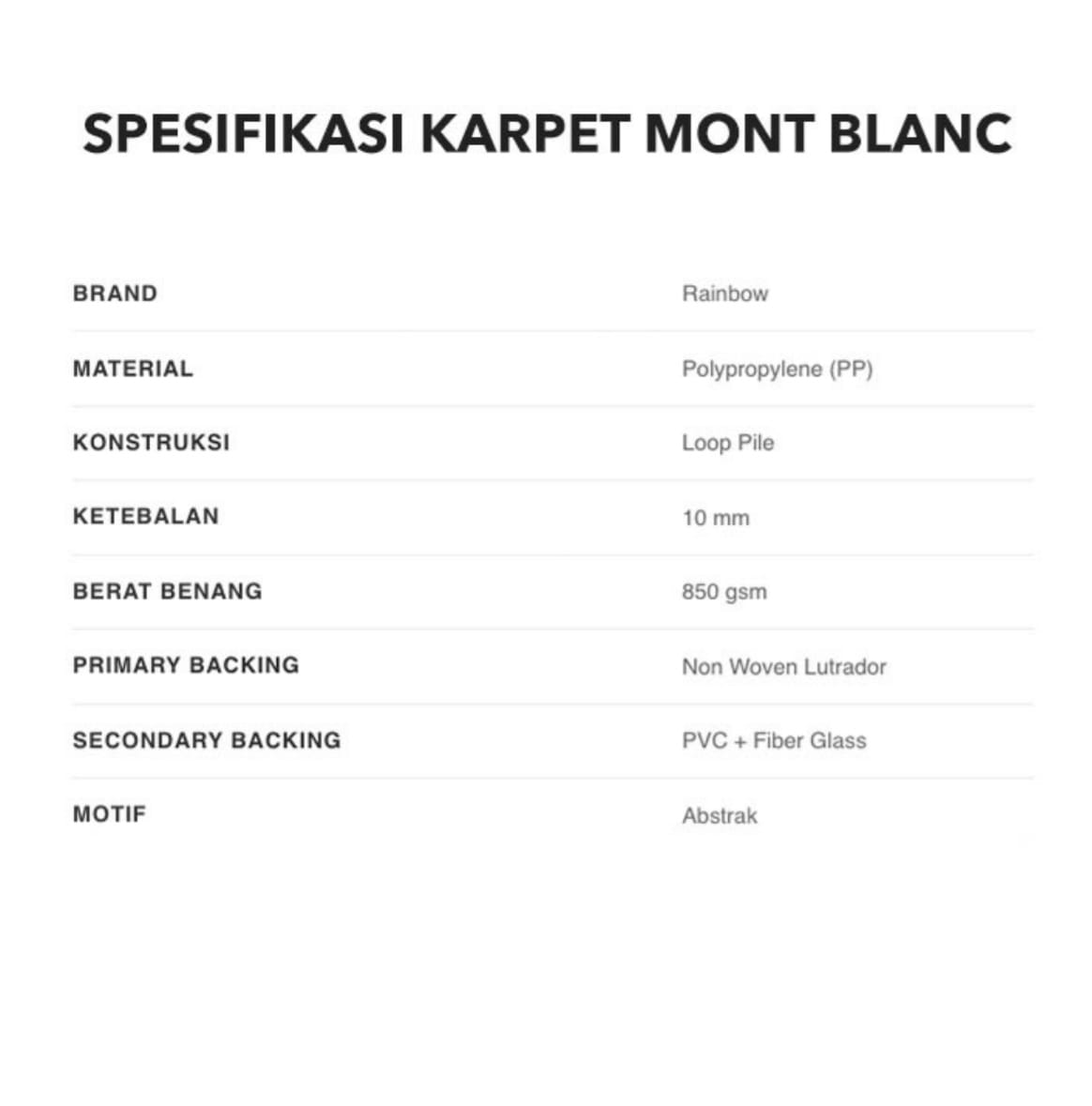 KARPET TILE MONT BLANC