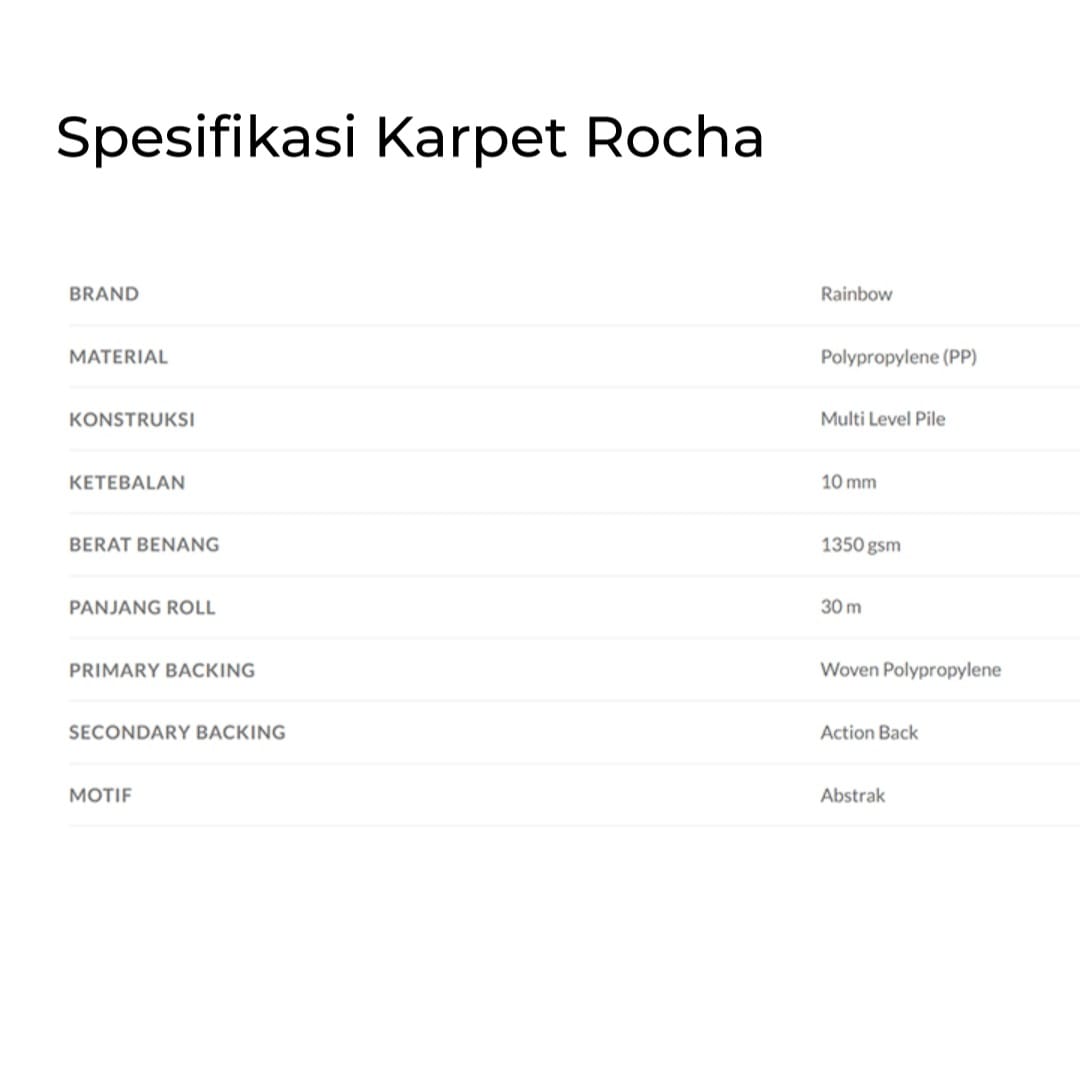 KARPET ROL ROCHA