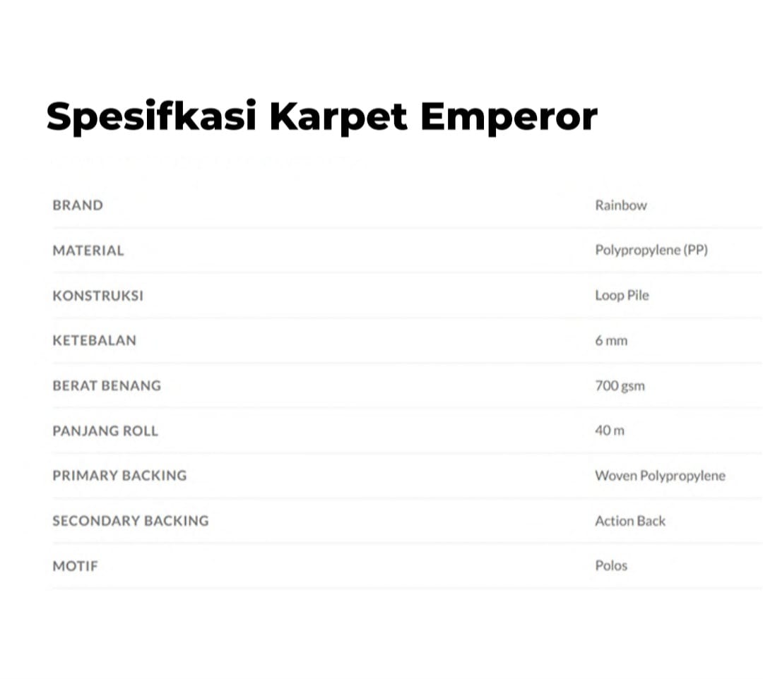 KARPET ROL EMPEROR