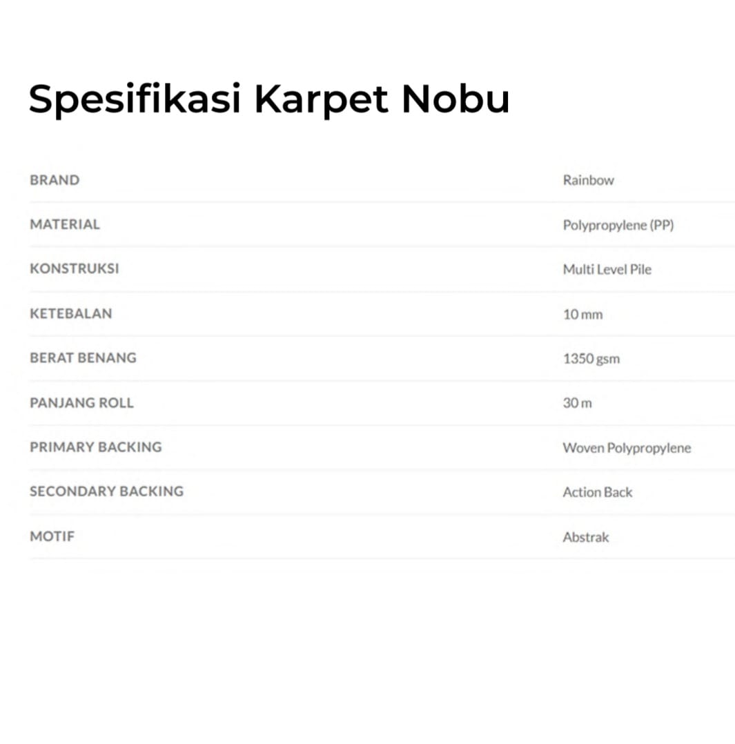 KARPET ROL NOBU